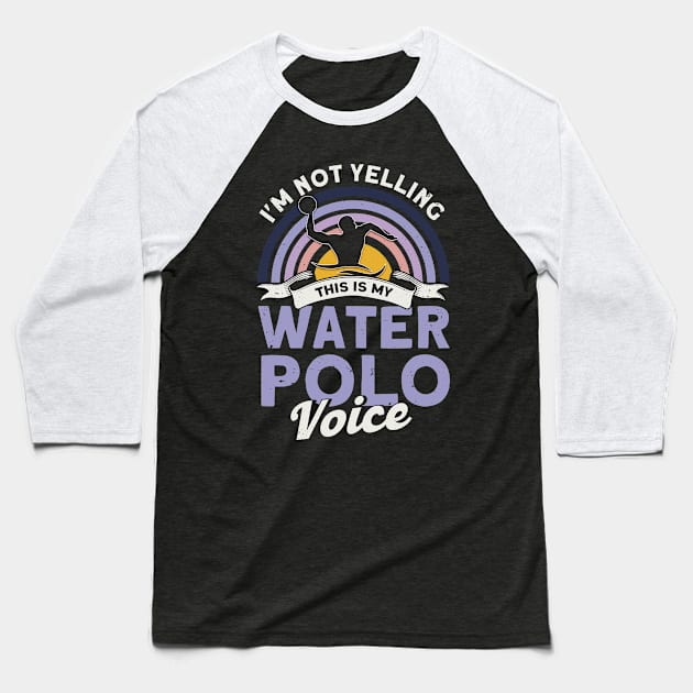 Training Player Water Polo Baseball T-Shirt by Toeffishirts